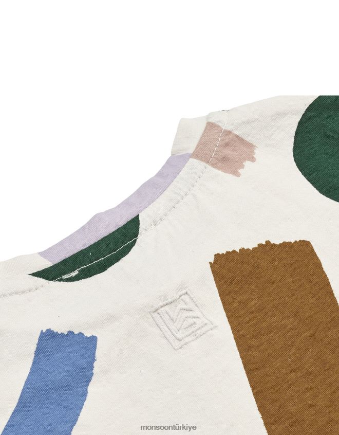 Monsoon çocuklar liewood dakawa boya kontur baskılı üst JH86BT2286 Giyim çok