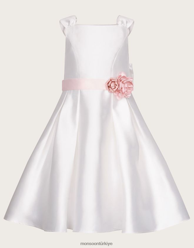 Monsoon kız audrey düşes dimi nedime elbisesi JH86BT1928 Giyim fildişi