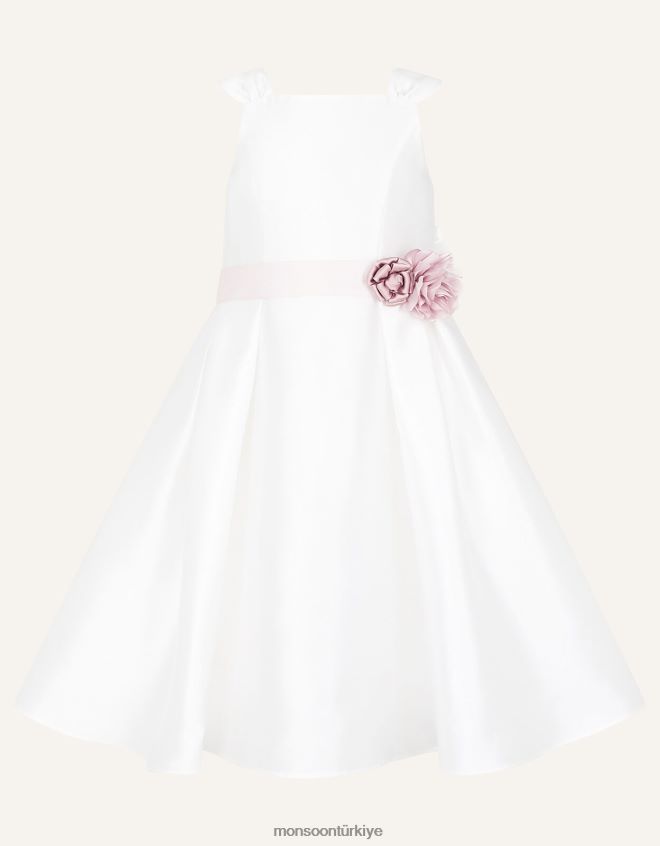 Monsoon kız audrey düşes dimi nedime elbisesi JH86BT2047 Giyim fildişi