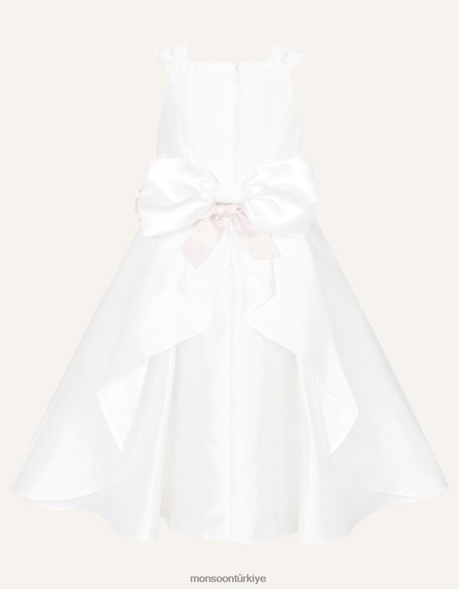 Monsoon kız audrey düşes dimi nedime elbisesi JH86BT2047 Giyim fildişi