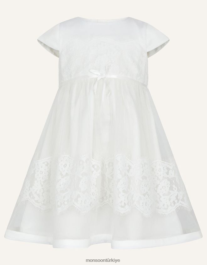 Monsoon kız bebek alovette vaftiz elbisesi JH86BT2182 Giyim fildişi