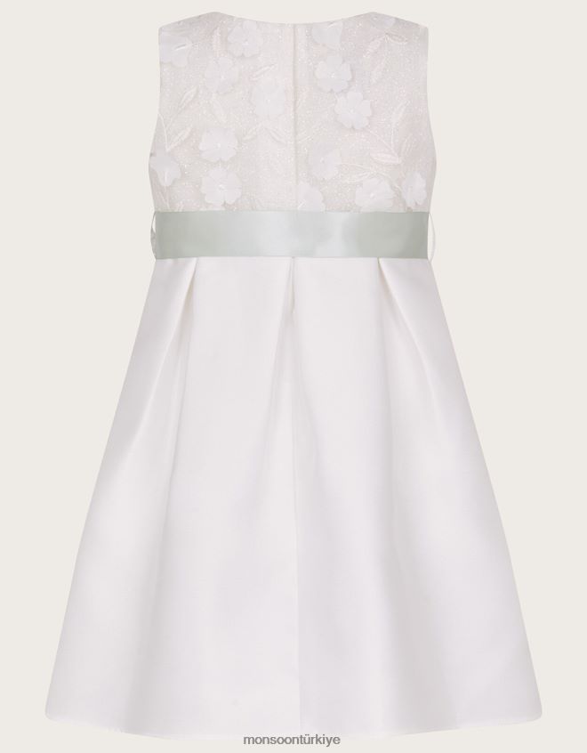 Monsoon kız bebek anika nedime elbisesi JH86BT2139 Giyim fildişi