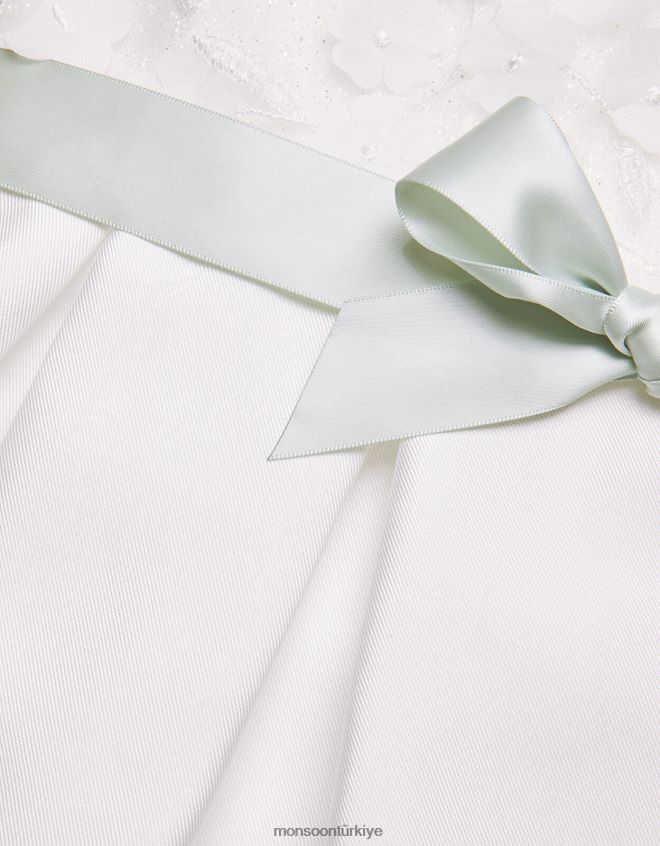 Monsoon kız bebek anika nedime elbisesi JH86BT2139 Giyim fildişi