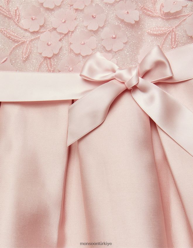 Monsoon kız bebek anika nedime elbisesi JH86BT2167 Giyim pembe