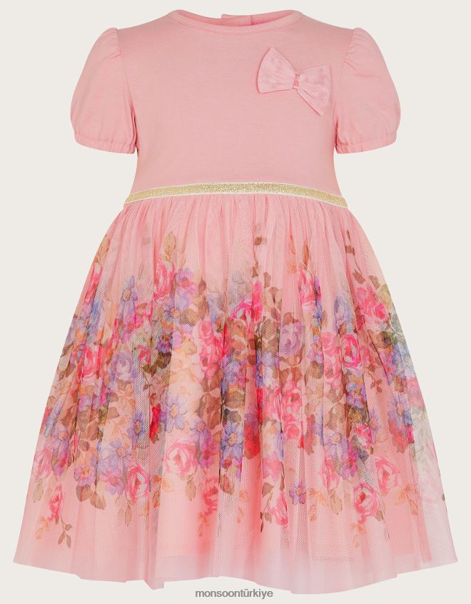 Monsoon kız bebek disko pozu desenli elbise JH86BT2128 Giyim pembe