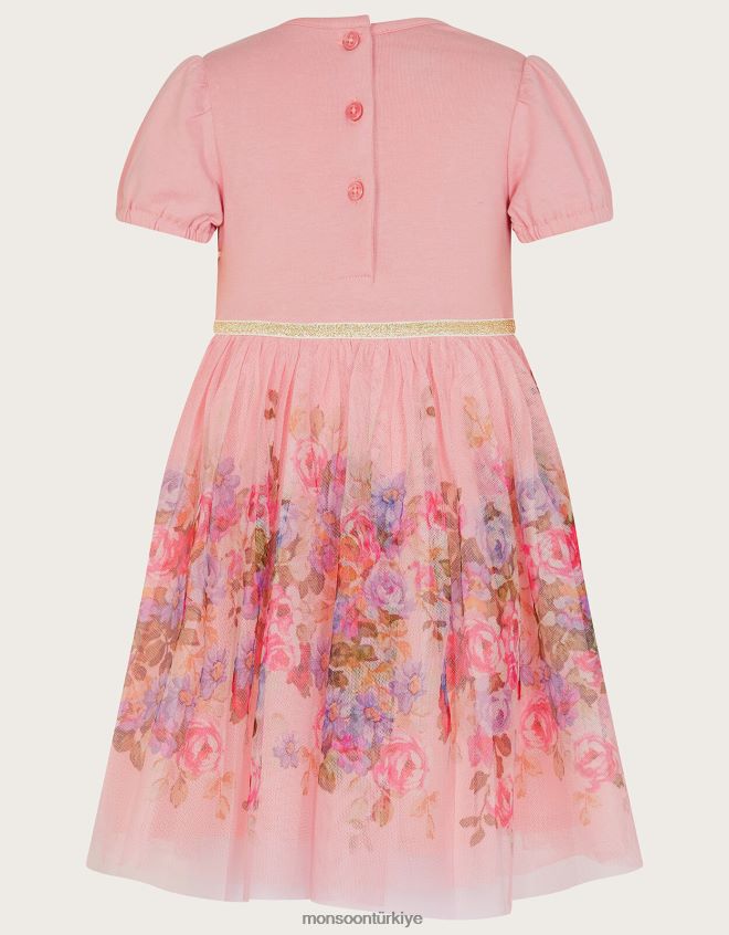 Monsoon kız bebek disko pozu desenli elbise JH86BT2128 Giyim pembe