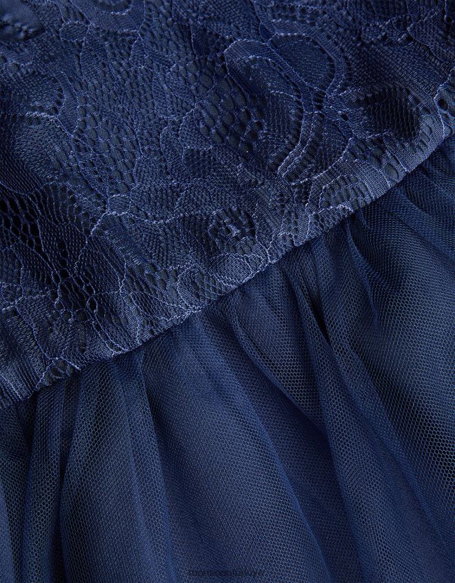 Monsoon kız bebek freya 3d tüplü elbise JH86BT2110 Giyim Mavi Donanma)