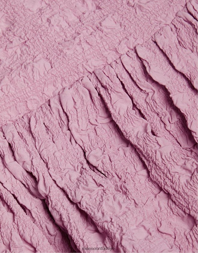 Monsoon kız bebek funda yaka elbise JH86BT2098 Giyim mor