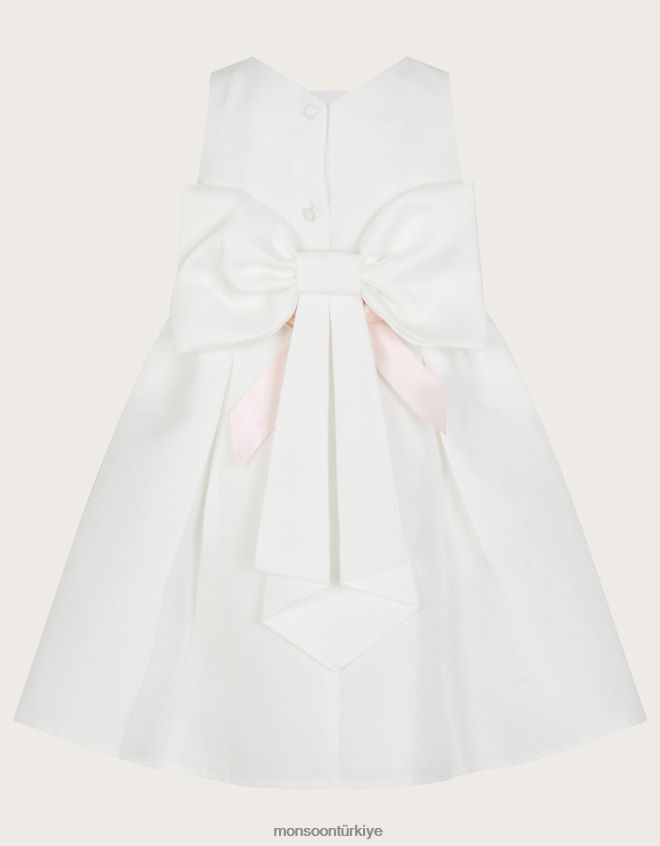 Monsoon kız bebek holly nedime elbisesi JH86BT2125 Giyim fildişi
