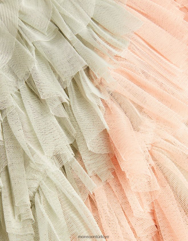 Monsoon kız bebek kelebek fırfırlı disko elbise JH86BT2141 Giyim çok