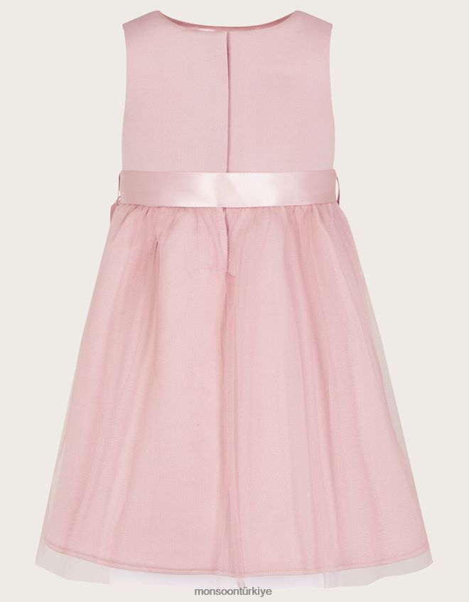 Monsoon kız bebek layla 3d tüplü elbise JH86BT2137 Giyim pembe