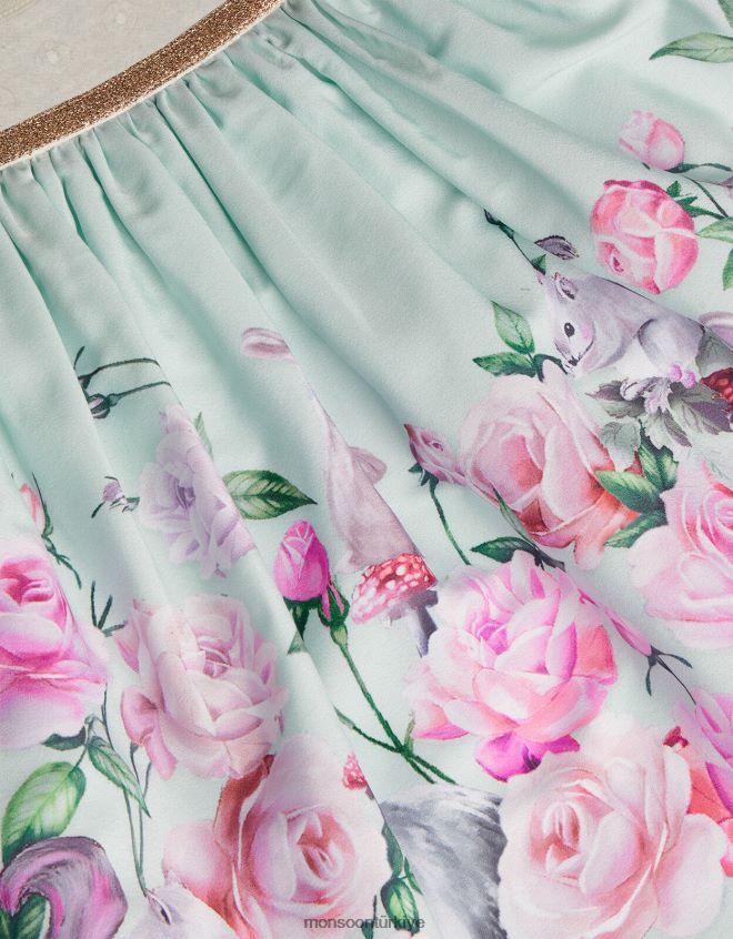 Monsoon kız bebek ormanlık 2\'si 1 arada elbise JH86BT2089 Giyim mavi (su)