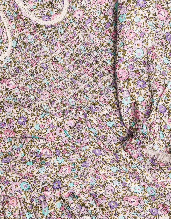 Monsoon kız bebek petal yaka elbise JH86BT2120 Giyim mor (leylak)