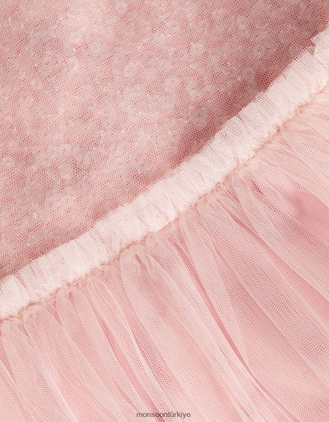 Monsoon kız bebek priscilla pullu elbise JH86BT2080 Giyim pembe