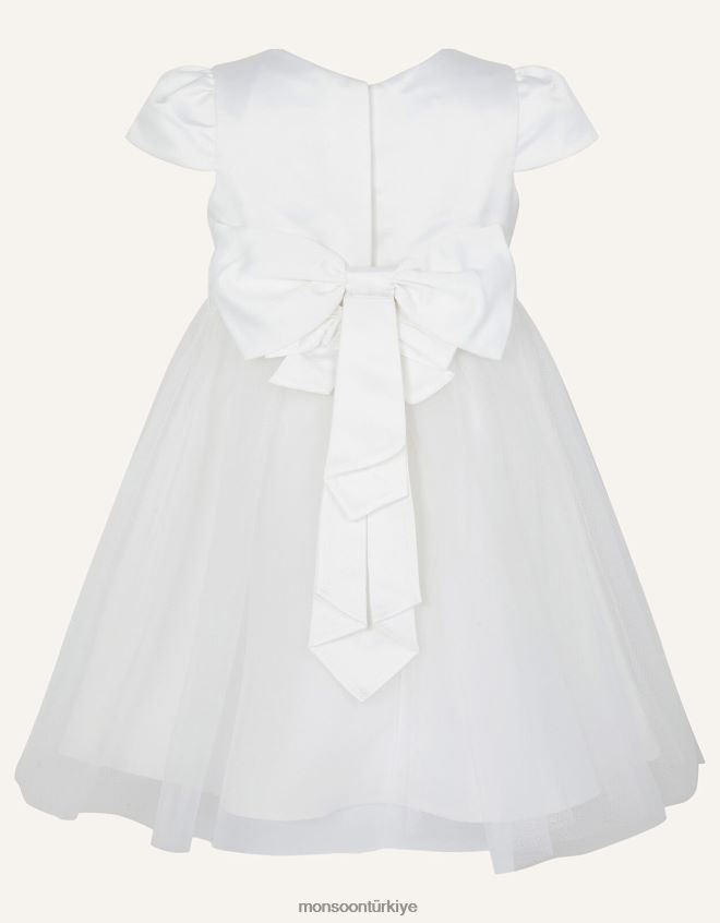 Monsoon kız bebek tül nedime elbisesi JH86BT2057 Giyim fildişi