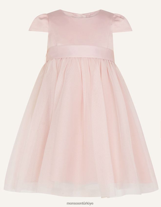 Monsoon kız bebek tül nedime elbisesi JH86BT2103 Giyim pembe