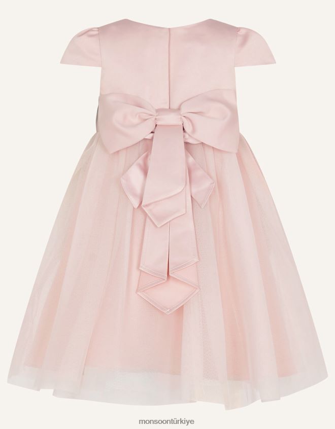 Monsoon kız bebek tül nedime elbisesi JH86BT2103 Giyim pembe
