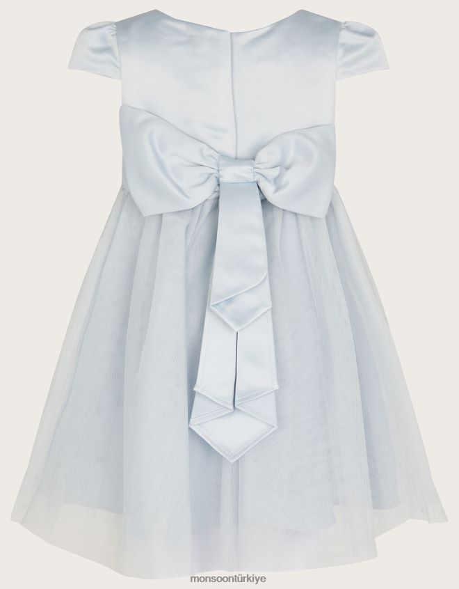 Monsoon kız bebek tül nedime elbisesi JH86BT2126 Giyim gri
