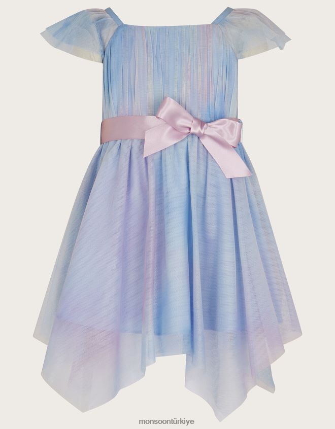 Monsoon kız bebek theodora ombre parti elbisesi JH86BT2093 Giyim çok