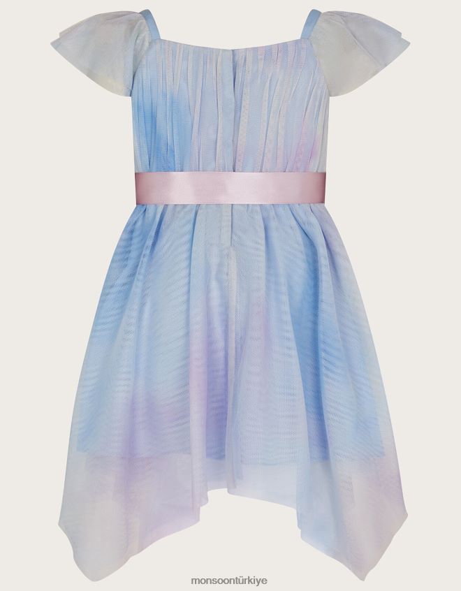Monsoon kız bebek theodora ombre parti elbisesi JH86BT2093 Giyim çok