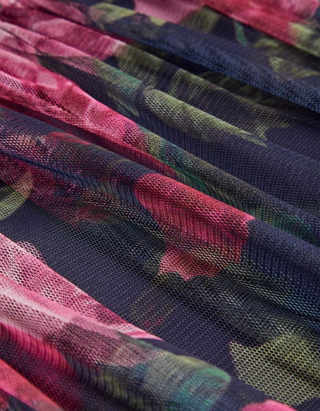 Monsoon kız coco rose özel gün tunik elbise JH86BT1582 Giyim Mavi Donanma)