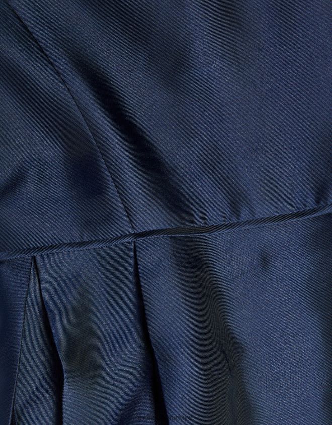 Monsoon kız düşes dimi bardot balo elbisesi JH86BT1913 Giyim Mavi Donanma)