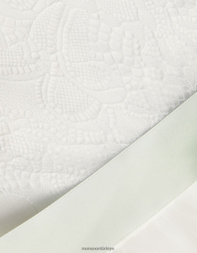 Monsoon kız freya 3d tüplü nedime elbisesi JH86BT2030 Giyim fildişi