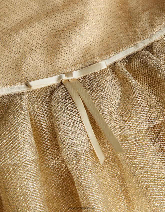 Monsoon kız harikalar diyarı alexandra file fırfırlı maxi elbise JH86BT1950 Giyim altın