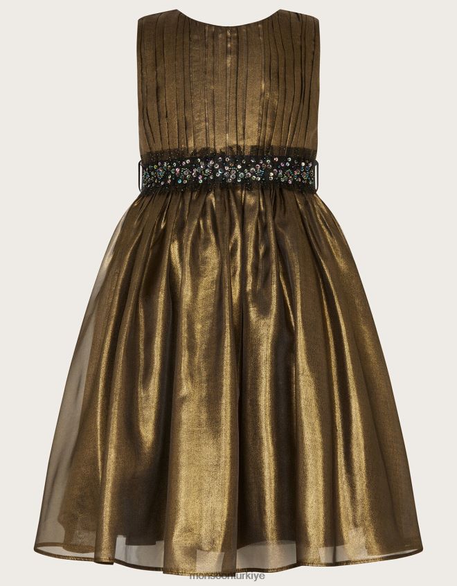 Monsoon kız harikalar diyarı ışıltılı organze elbise JH86BT1567 Giyim çok