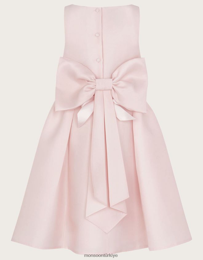 Monsoon kız kutsal düşes dimi nedime elbisesi JH86BT1577 Giyim pembe