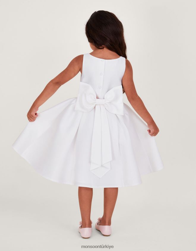 Monsoon kız kutsal düşes dimi nedime elbisesi JH86BT1875 Giyim fildişi