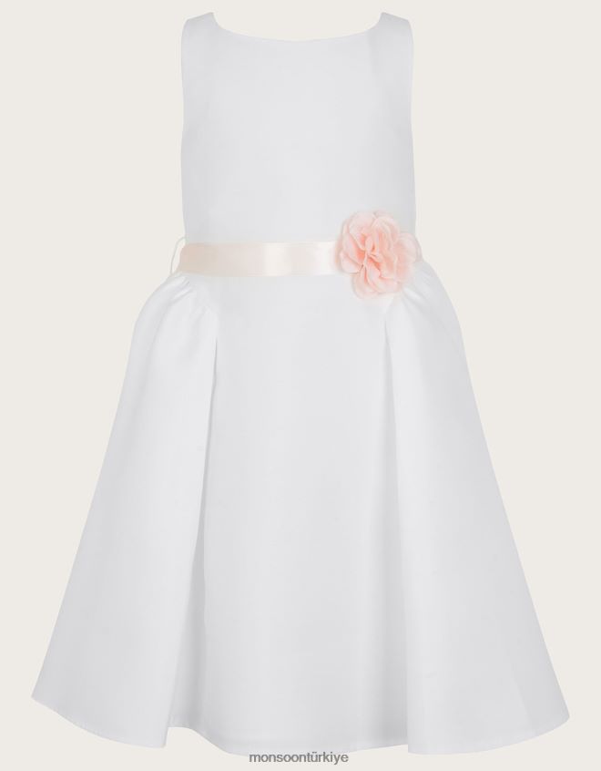 Monsoon kız kutsal düşes dimi nedime elbisesi JH86BT1875 Giyim fildişi