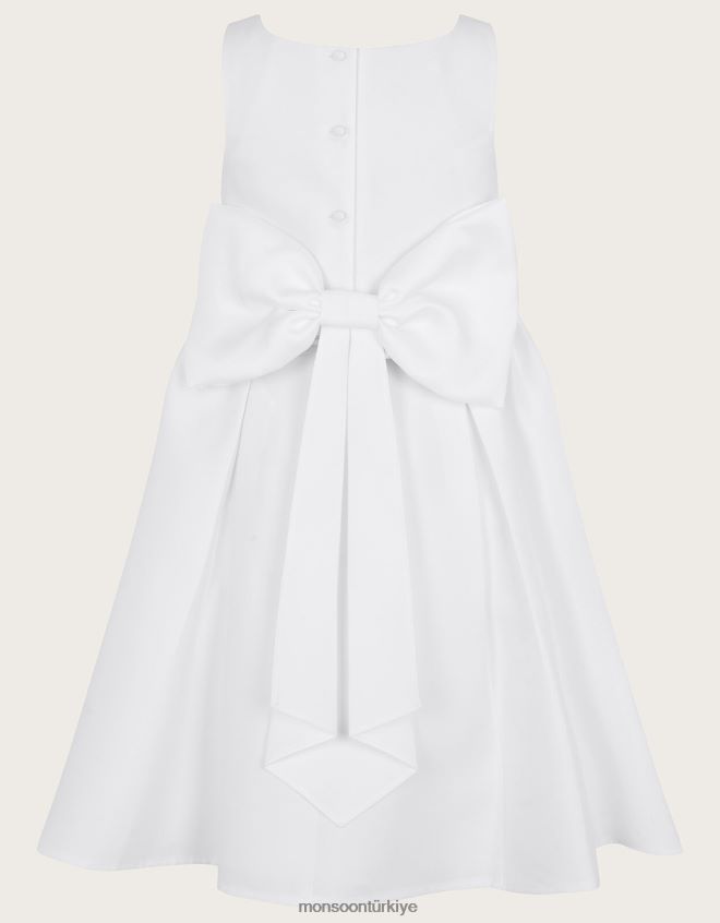 Monsoon kız kutsal düşes dimi nedime elbisesi JH86BT1875 Giyim fildişi