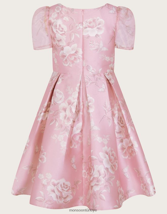 Monsoon kız marcy roses düşes dimi elbise JH86BT1578 Giyim pembe (koyu pembe)
