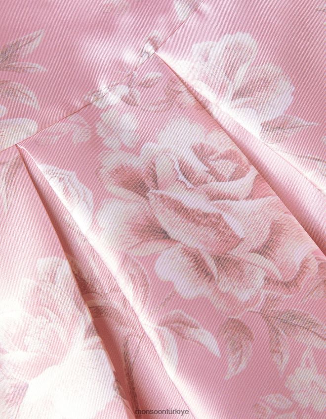 Monsoon kız marcy roses düşes dimi elbise JH86BT1578 Giyim pembe (koyu pembe)
