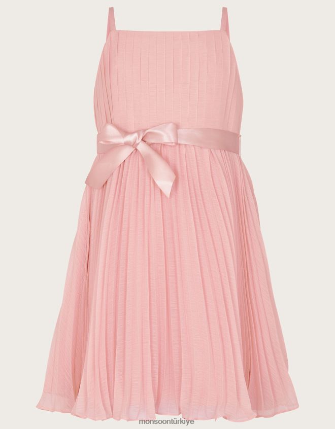 Monsoon kız penelope pilili şifon elbise JH86BT1977 Giyim pembe