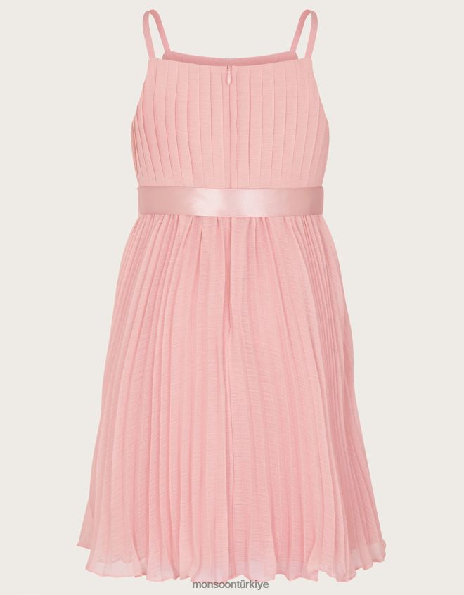 Monsoon kız penelope pilili şifon elbise JH86BT1977 Giyim pembe