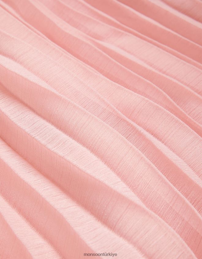Monsoon kız penelope pilili şifon elbise JH86BT1977 Giyim pembe