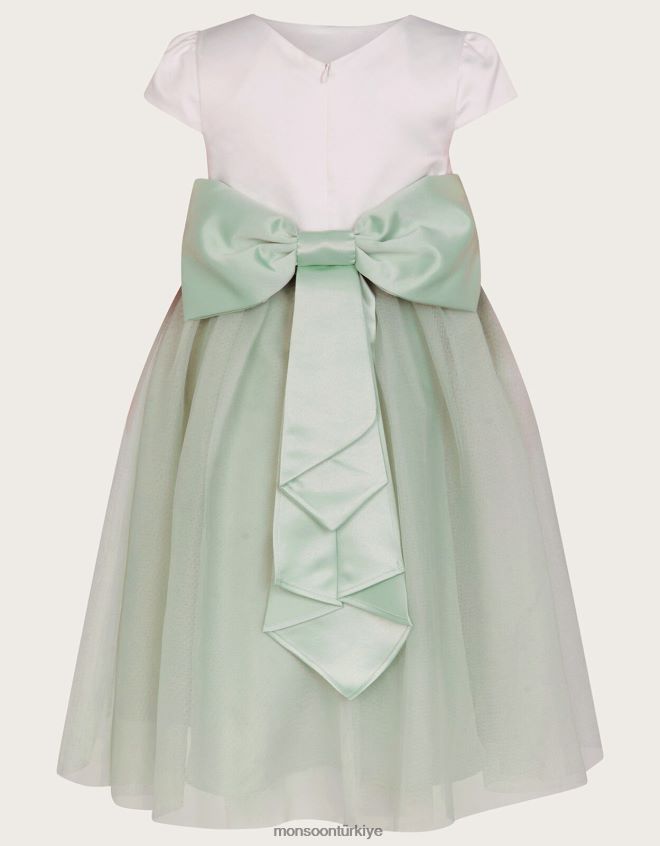 Monsoon kız tül nedime elbisesi JH86BT1564 Giyim yeşil