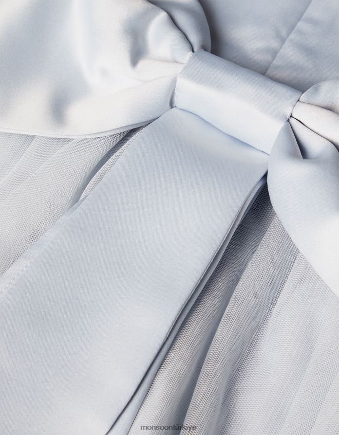 Monsoon kız tül nedime elbisesi JH86BT1572 Giyim gri