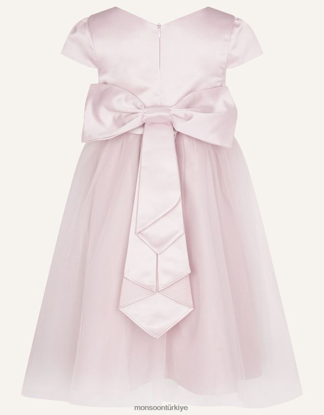 Monsoon kız tül nedime elbisesi JH86BT1907 Giyim pembe
