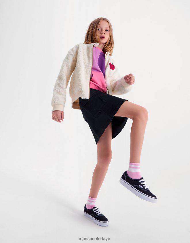 Monsoon kız kot mini etek JH86BT1684 Giyim siyah