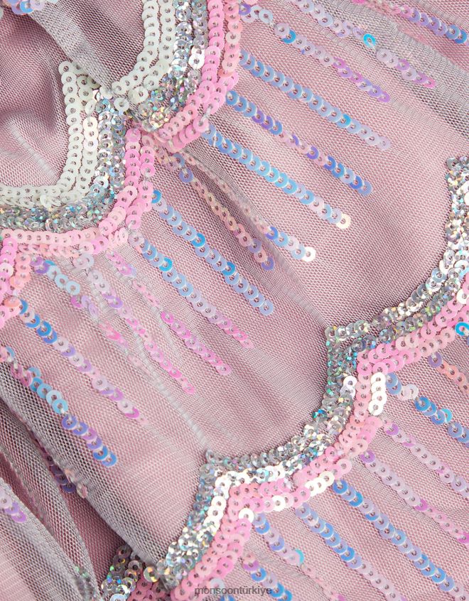 Monsoon kız pullu disko etek JH86BT1847 Giyim mor (leylak)