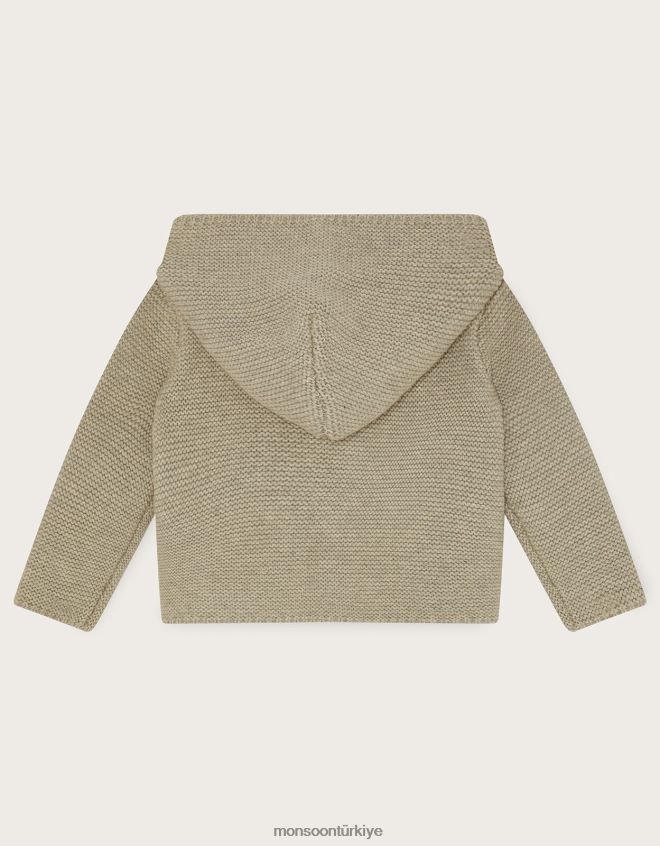 Monsoon çocuklar Londra tığ işi hırka JH86BT2198 Giyim gri