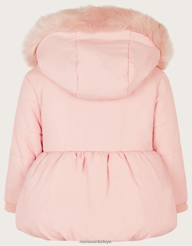 Monsoon kız bebek kelebek 3d yastıklı ceket JH86BT2072 Giyim pembe