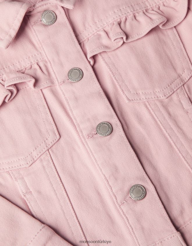 Monsoon kız fırfırlı dimi ceket JH86BT1963 Giyim pembe