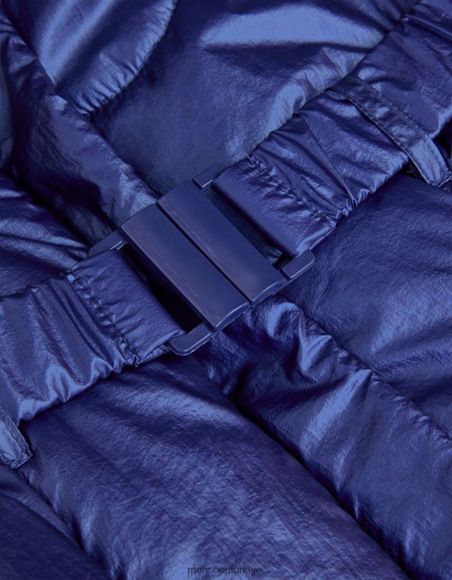 Monsoon kız ışıltılı fırfırlı etek dolgulu ceket JH86BT1730 Giyim mavi