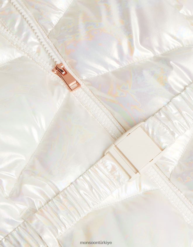 Monsoon kız metalik mermer jile JH86BT1745 Giyim fildişi