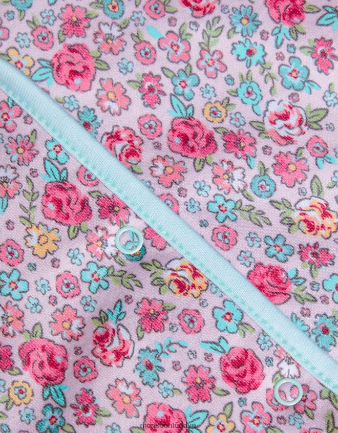 Monsoon kız yenidoğan çift taraflı kapüşonlu ceket JH86BT2179 Giyim pembe