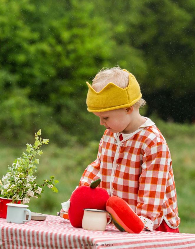 Monsoon çocuklar küçük yeşil radikaller bahar çiçekleri çift taraflı ceket JH86BT1903 Giyim kırmızı